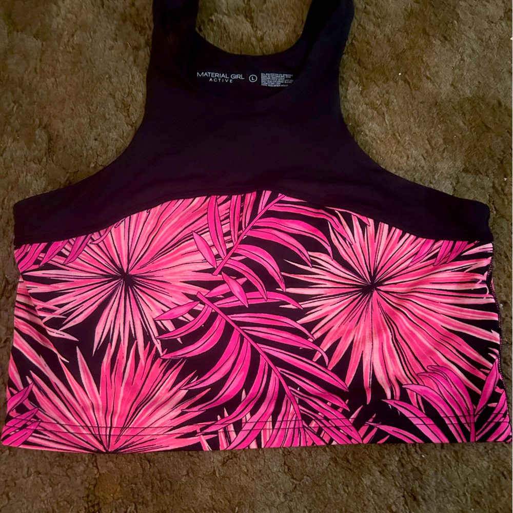 Material Girl sports bra top.